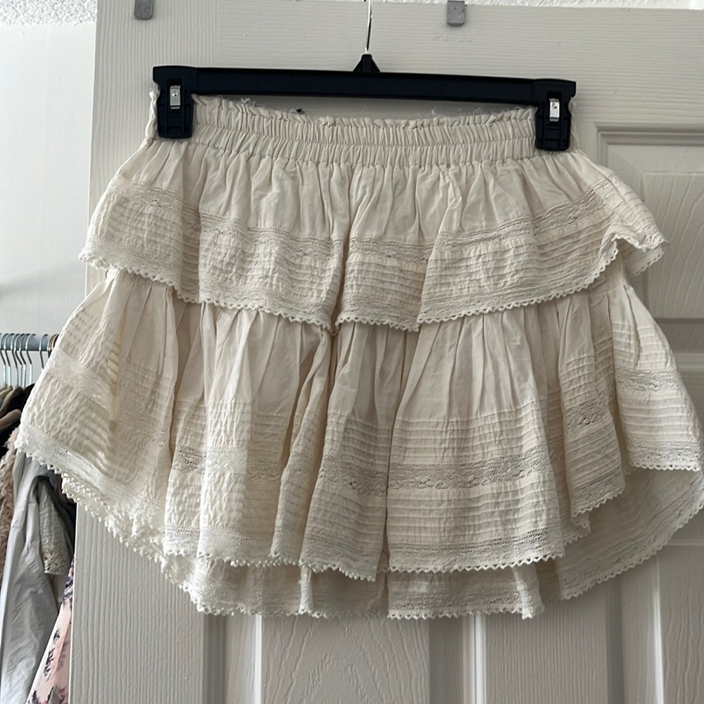 LoveShackFancy Ruffle Mini Skirt
